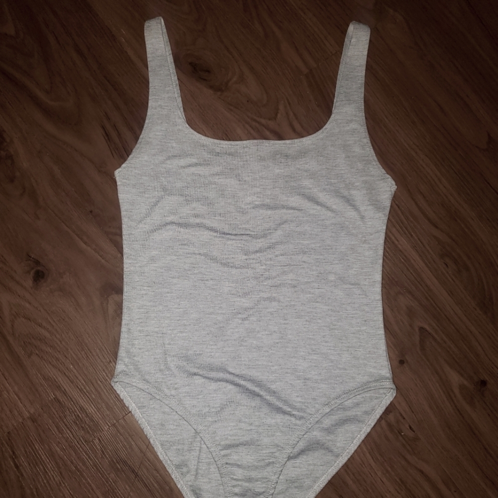 Trafaluc by Zara grey body suit size S